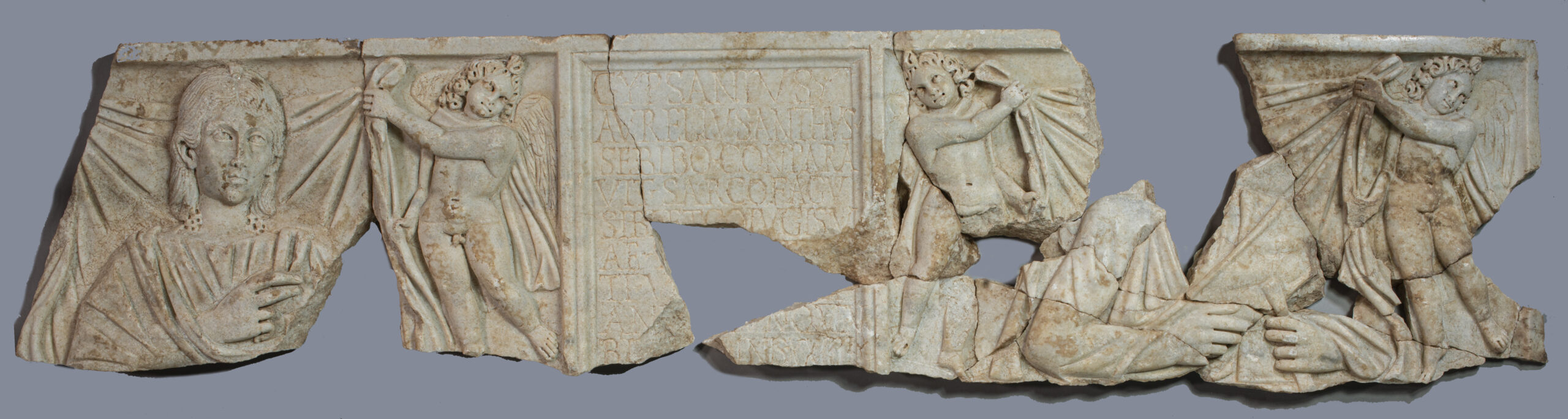Lastra di loculo di Gypsanius Aurelius Anthus
