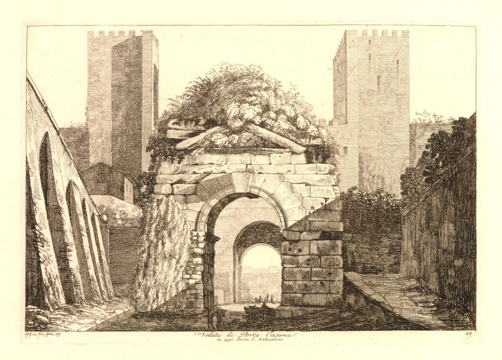 Veduta di Porta Capena