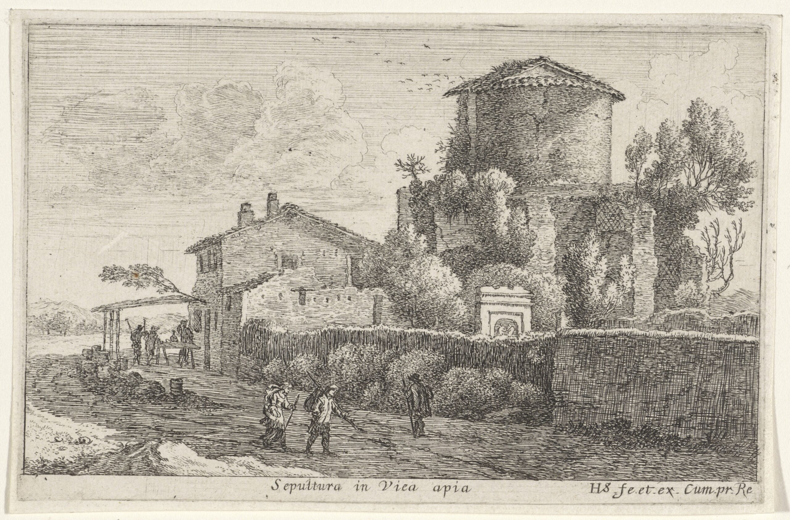 Van Swanevelt, Tomba sulla Via Appia Antica