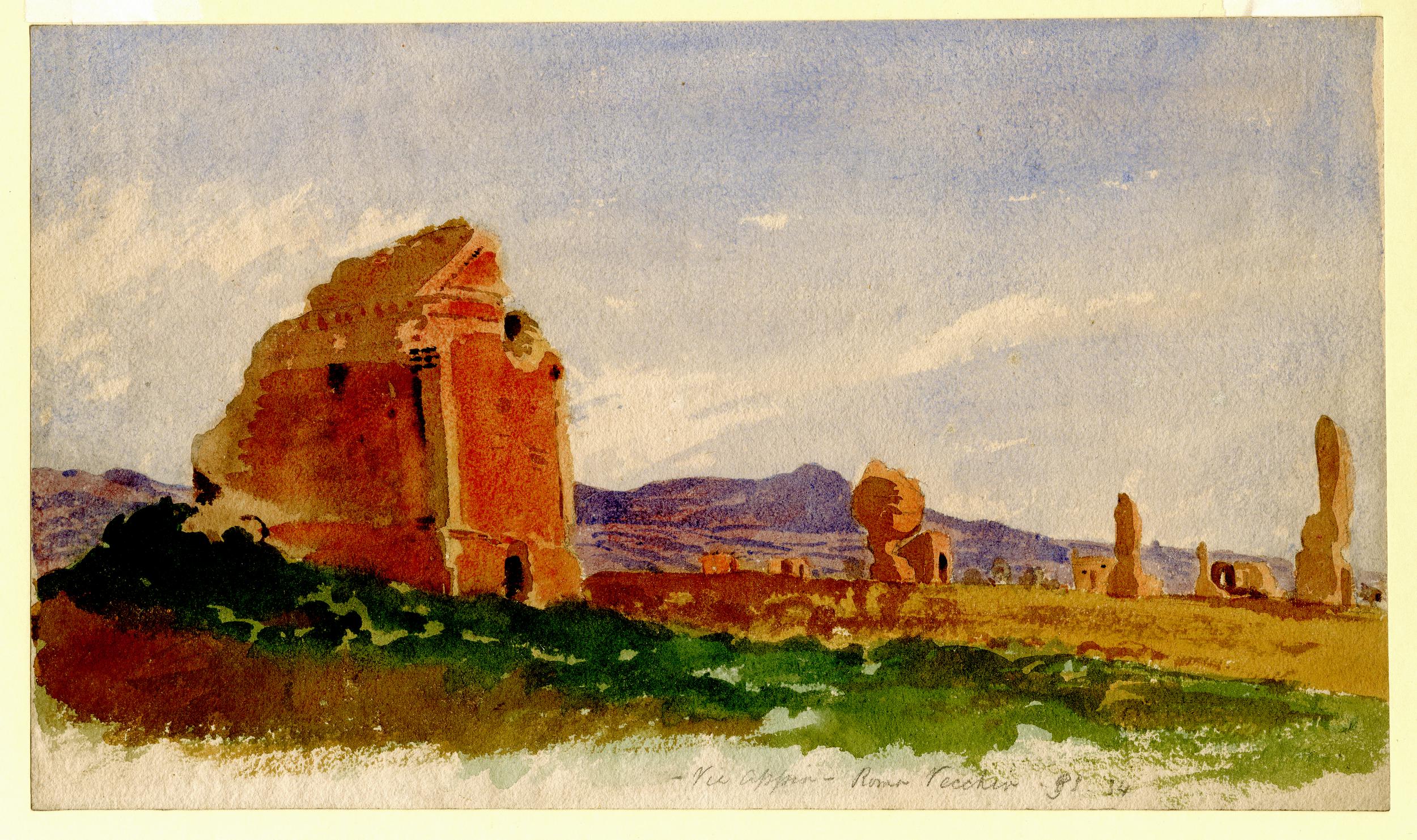 Smith, Paesaggio con rovine sulla Via Appia Antica