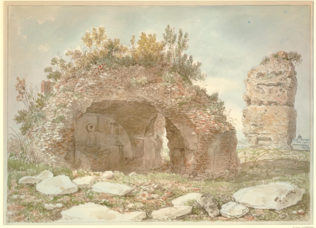 Labruzzi, Sepolcri sull’Appia Antica