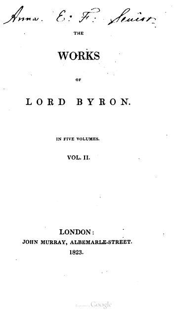 Lord Byron e la tomba di Cecilia Metella