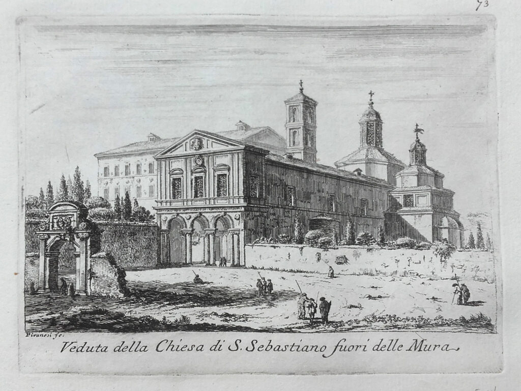 View of the Basilica of San Sebastiano outside the walls