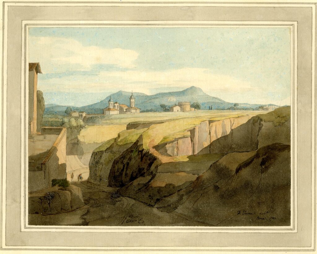 View of the ancient Appian Way